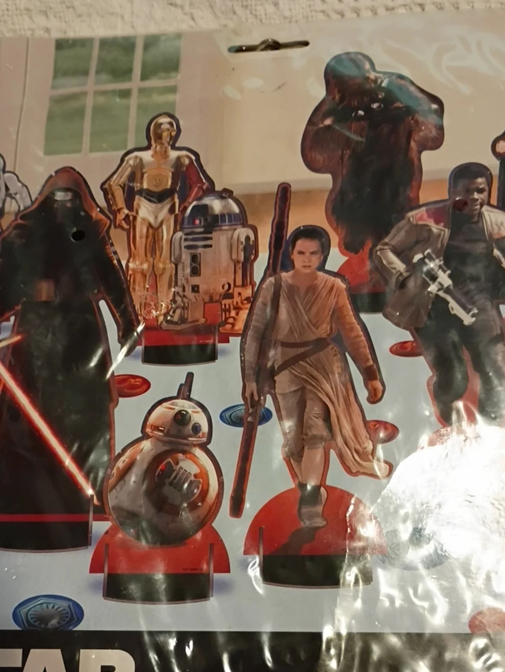 Disney Star Wars Character Table Standees - Red, Blue, Black